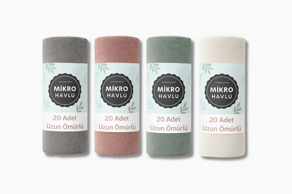 Premium Mikrofiber Rulo Havlu
